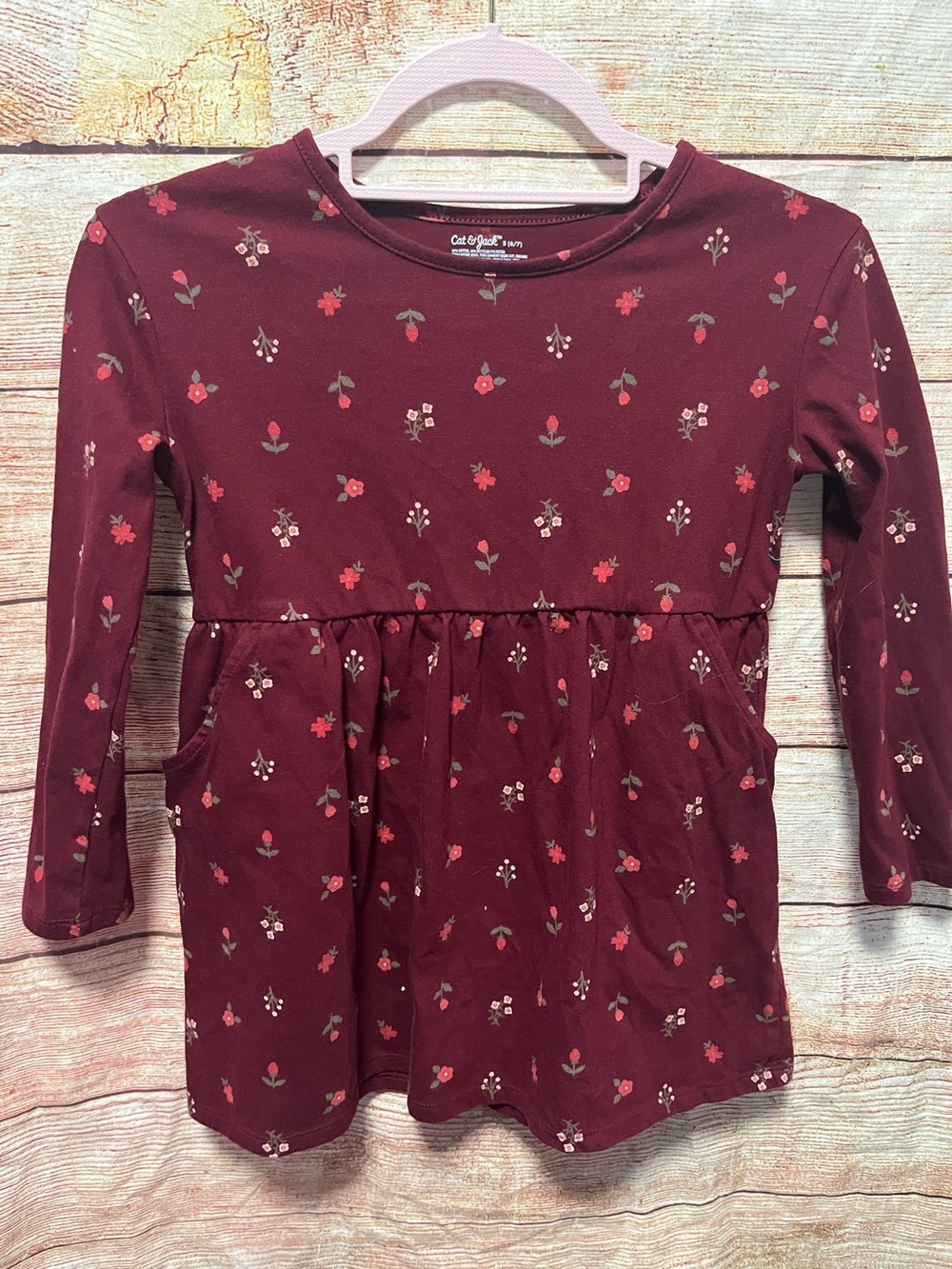 Cat & Jack floral dress-Girls 6/7